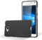 Cadorabo Hülle kompatibel mit Nokia Lumia 650 Schutzhülle TPU Silikon Case Frost Design Slim Kratzfest Weiche Gummi mit Rundumschutz Case Hülle für Nokia Lumia 650 in Schwarz