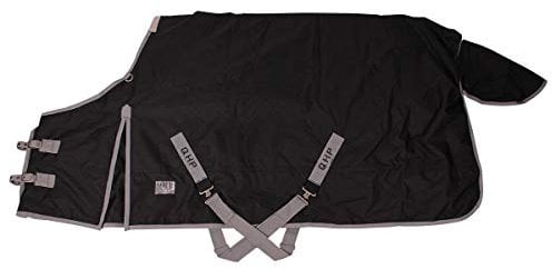 QHP Outdoordecke Tournout XL 600D 300g Füllung für Friesen und großrahmige Pferde (135 cm)