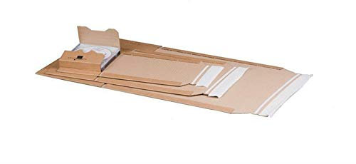 Universal-Versandverpackung. braun CD, 147x129x55 mm Multimediaverpackung 25 Stück
