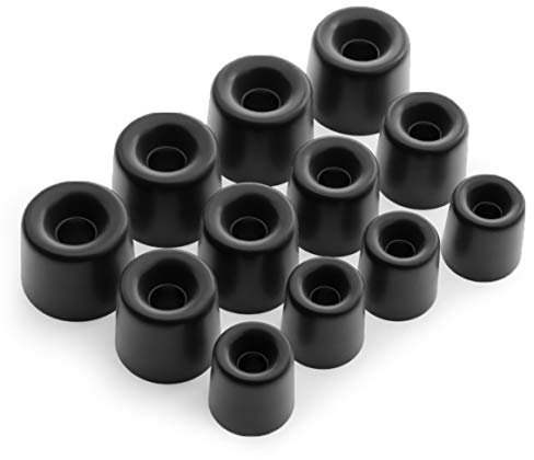 Okuli Set of 12 Memory Foam EarBuds Ear Tips For Earphones (Small, Medium, Large) - 3.5mm
