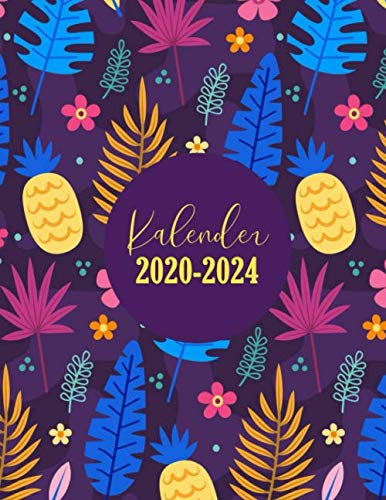 Kalender 2020-2024: Terminplaner und Zeitplaner | Januar 2020 bis Dezember 2024 | Tageskalender, Monatskalender und Monatsplaner | Für organisieren und notieren