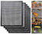 BBQ Grill Mesh Mat Non Stick Grilling Mesh Reusable Heat Resistant BBQ Teflon Grill Mats for Grilling, Cooking, Baking, Barbecue and Oven, 400 X 330 Mm,5pcs