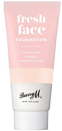 Barry M Cosmetics Fresh Face leichte flüssige Grundierung mit Hyaluronsäure und Vitamin C, Farbton 1