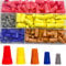 Ruidee 200 Pcs Electrical Wire Connector Screw Terminals With Twist Nut Cap Spring Terminals Connector Assortment Kit(ULXM)