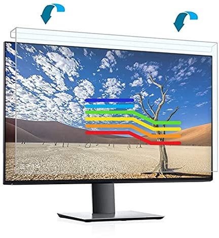 EPHY Anti Blue Light Screen Protector Filter - Blue Blocking Computer Monitor Screen Protector for Eyes - Easy On/Off Removable (19 Inches Widescreen (16:10))