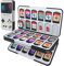 HEIYING Spielkarten Aufbewahrungsbox für Nintendo Switch 2 / Switch OLED, Individuelles Muster Tragbare Reise Aufbewahrungsbox mit 48 Game Card Slots und 24 Micro SD Card Slots
