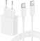 45W USB C Ladegerät mit USB C Kabel 2M für Samsung Galaxy S24 S23 S22 S21 S20 FE S10 S9 S8 A55 A54 A53 5g A52 A51 A50 A34 A33 A23 A13 A12,USB C Netzteil Schnellladegerät Adapter (2PACK-10FT)