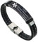 KBNSUIAN Frauen Männer Medizinischer Alarm Silikon Armband, Personalisierbar Graviert Krankheits Allergie Armreif, Medizin ID Armbänder Identifikation Schmuck für den Notfall, mit Hilfsbeutel