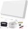 SELFSAT H30D1+ Set - Single Flachantenne Full HD 4K UHD für einen Teilnehmer inkl. Fensterhalterung + SAT-Finder + Fensterdurchführung + F-Stecker + Wetterschutztüllen