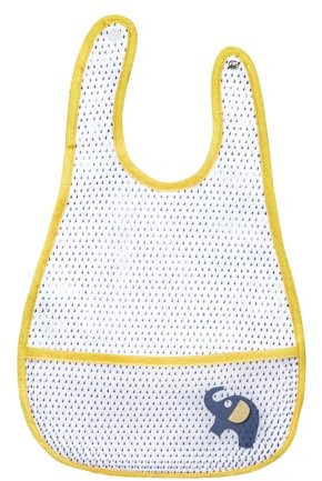 Lätzchen aus Kunststoff, Elefant, Dunkelgrau