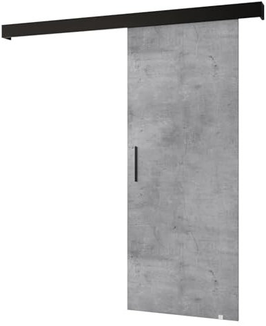 MEBLE KRYSPOL Salwador 1 Schiebetürsystem mit Schienenabdeckung - Loftige Einbautüren - Solide Konstruktion - 90x204 cm