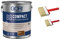 zbs24 Gori 88 Compactlasur ebenholz 2,5 Liter Holzschutzlasur, tropfgehemmte Mittelschichtlasur, inkl. 3-teiliges Pinselset zur einfachen Verarbeitung der Lasur