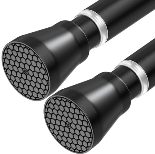 fvonzn 2 tiges de tension noires pour fenêtres 28-48
