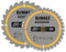 Dewalt DT90270 Construction Circular Saw Blade 2 Pack 165 x 20mm x 24T/36T