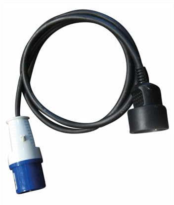 Sunroad Adaptateur Mâle CEE 17 220V Femelle Schuko avec Cordon Camping-Car Van