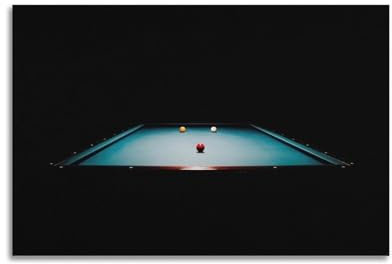 FYRN Billard Snooker Sport Poster Wandkunstdruck Retro Ästhetische Raumdekoration Bürodekorationen 20 x 30 cm ungerahmt