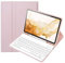Tastatur Hülle für Samsung Galaxy Tab S8 2022/S7 2020 11 Zoll, QWERTZ TastaturHülle mit Stift Halter Wireless Abnehmbare Tastatur,Rosa