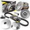 Area1 Ersatz Variomatik + Keilriemen + Wandler für 50ccm 2-Takt. Kompatibel mit ATU Explorer Race GT50 Race 2 Speed Iron Hi Spin GE Candy Classic Commodo Cracker Jump K50 Kallio Twister