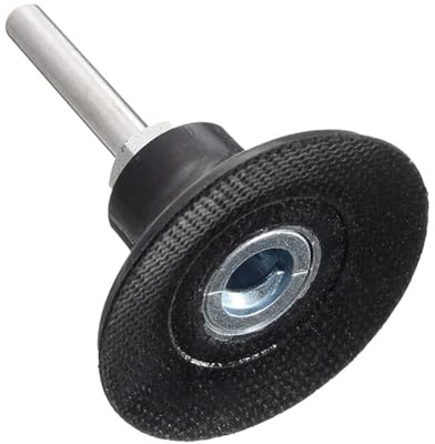 MiJunHD 2 Zoll Roll Lock Scheiben Halter, Schleifscheiben Backer Schleif Polierteller Schleifteller Disc Pad mit 6mm Schaft für Drehwerkzeug Schleifen Polier Finish (1 Stück)