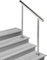 Treppengeländer für den Außenbereich, Metall-Edelstahl Treppengeländer Handlauf für Außen und Innenstufen, verstellbarer Übergangshandlauf passend für 2 oder 3 Stufen, Silber ( Farbe : Height 95cm , S