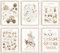 6 Stück Bauernhof Kinderzimmer Leinwand Wanddekoration Einfaches Alphabet Niedliche Tiere Bilder Drucke Poster für Bauernhaus Kinderzimmer Mädchen Jungen Heimdekoration (20,3 x 25,4 cm, 6 Stück
