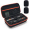 Coitak Wireless Microphone Case for JBL Wireless 2 Microphone System, Handheld Dual Mic Case with 2 Mic Foam Covers, Portable Mic Storage Bag for Travel (Box Only)
