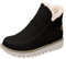 Larghezza gambale 39 40 cm Classici antiscivolo – Stivali da neve caldi – Stivali da neve antiscivolo – Scarpe da donna sandali con zeppa, Nero , 42 EU