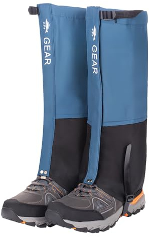 Holwim Outdoor Gamaschen 620D Schnee Gamaschen, Gamaschen Wasserdicht geschützt beim Wandern, Jagd, Schnee, Winter, Regen Gaiters Regenstulpen, und Skifahren Unisex