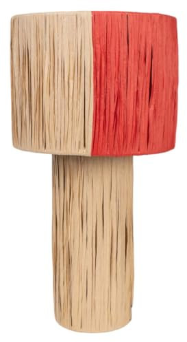 Romimex Tischleuchte, Braun, Schwarz, Seil 23 x 42 x 23 cm