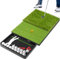 SAPLIZE Foldable 23 x 16 Golf Hitting Mat with Golf Ball Tray - 2-in-1 Turf Grass Mat for Hitting, Chipping- Indoor/Outdoor Golf Practice and Training Mat