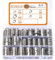 135 PCS PEX Crimp Rings Assortment,304 Stainless Steel Pex Clamps 3/8,1/2,3/4,5/8,1 Single Ear Hose Clamps,Pex Cinch Clamps for Pex Fittings Pipe Tubing