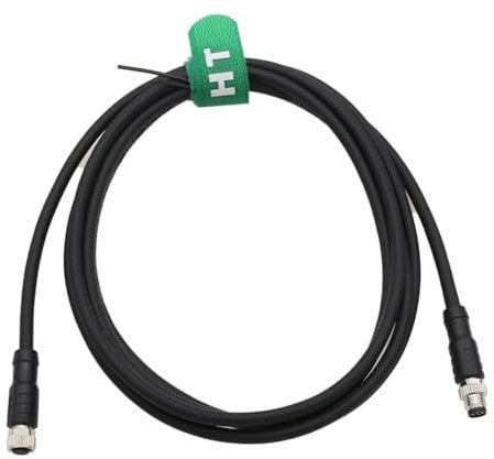 HangTon M8 3-poliger Stecker Buchse Verlängerungs-Stellantriebssensor Stromkabel für Banner Baumer Turck SICK Automatisierung I/O Anschluss Schalter Feldgerät geschirmt A-Code PVC 2 m