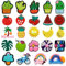 Sommer Perlen Set, 24PCS Sommer Silikonperlen, Sommer Silikon Lose Perlen, Sommer DIY Perlen, Obst Perlen Zum Auffädeln, Cartoon Perlen, für SchlüSselanhäNger, Schmuck, Armband, Basteln