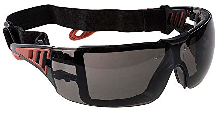 Portwest PS11SKR Series PS11 Tech look Plus Dielettrico occhiali di, regular, fumo