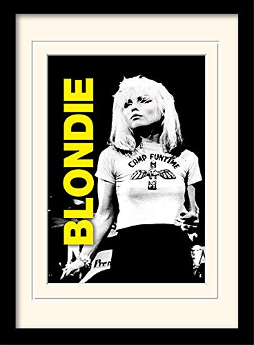 Blondie Live Mounted and Framed Print, Multi-Colour, 30 x 40 cm