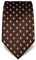 Vincenzo Boretti Herren Krawatte reine Seide Fleur-de-Lis Muster edel Männer-Design zum Hemd mit Anzug für Business Hochzeit 8 cm schmal/breit dunkelbraun