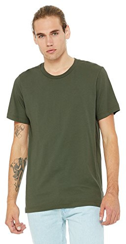 Canvas Unisex Crew Neck T Military Green