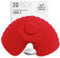 Not Just A Patch Freestyle Libre 2 Sensor Covers (20 Pack) Lingo CGM Patches for Freestyle Libre 2 - Water Resistant & Durable for 10-14 Days - Pre-Cut in Red