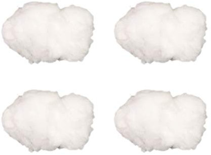 NUOBESTY 4pcs Artificial Cloud Decorative Hanging Cloud Ornament DIY 3D Cotton Cloud Props for Wedding Party Supplies Gifts (15cm)