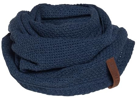 KNIT FACTORY - Coco Loop Schal - Gestrickter Schlauchschal - Für Damen und Herren - Herbst & Winter Essentials - Zeitloses Mode-Accessoire - Strickschal mit Wolle - Hochwertige Qualität - Jeans