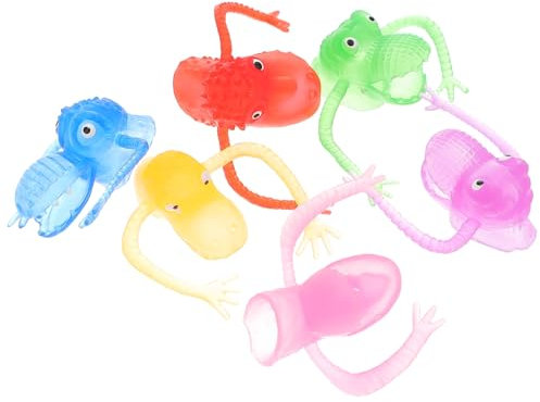 Tomaibaby Monster-Fingerpuppen, Kunststoff-Dinosaurier-Weihnachts-Fingerpuppen, Spielzeug, kleine Hände, Fingerpuppen für Kleinkinder, Kinder, Partytütenfüller, 20 Stück