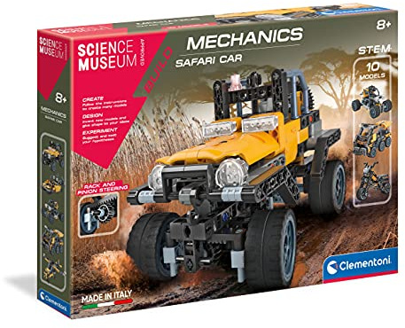 Clementoni Jeep Safari Mechaniker-Kit für Kinder ab 8 Jahren, Mehrfarbig 61539