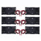 6-teiliges AA-Batteriehalter-Set mit Draht, AA-Batteriehalter-Gehäuse 1,5 V, 2 x 1,5 V-Serie, DIY-Batterie-Aufbewahrungsboxen, 2 Steckplätze, schwarzes Kunststoff-Batteriegehäuse für AA-Batterien