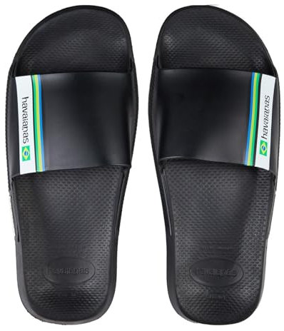 Havaianas Slide Brasil, Infradito Unisex - Adulto, Nero, 41/42 EU