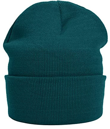 MASADA Damen und Herren Beanie Winter-Mütze - Petrol