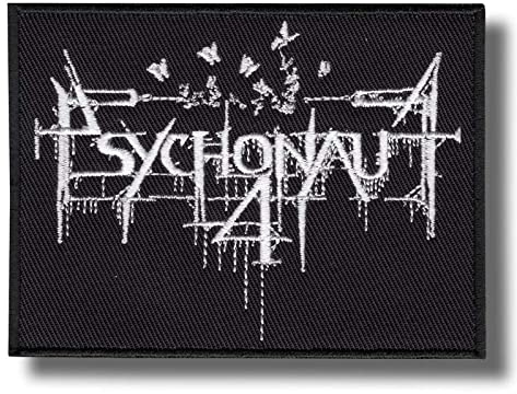 Aufnäher zum Aufbügeln, Motiv: Psychonauten-Band, bestickt