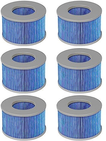 FFyan Lot de 6 filtres de Rechange pour Mspa,pour Whirlpool Filter,ersion améliorée, Filtre pour Bain à remous, Pompe à Cartouche pour spas,pour piscines gonflables - Modèle à partir de 2020