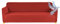 Poligino Sofabezug 3 Sitzer Wasserdicht, Sofahusse Elastisch Universal, Sofa Cover Stretch 3 Sitzer (180-220 cm) Orange