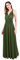 Abendkleid Lang Damen Elegant Rückenfreies Multiway Bandage Wickelkleid Festlich Hochzeitskleid Brautkleid Brautjungfernkleider Cocktailkleid Weihnachten Silvester Partykleid Ballkleid Dunkelgrün XL