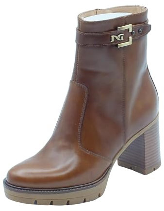 Nero Giardini I411854D Tronchetti Donna in Pelle - Cuoio 37 EU